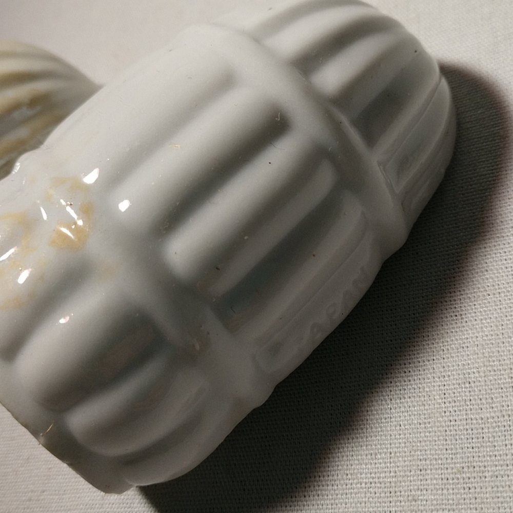 Vintage Milk Glass Bird Cage Bird Feeders - Picture 6 of 8